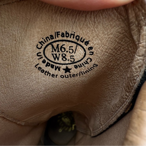 John Fluevog Tall Angels Bill Black Patent leather 12 Eye Combat Boots - Picture 13 of 14